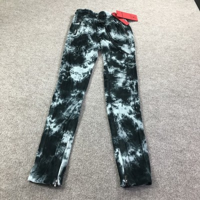Guapi Dead Or Alive Pants Mens 28 Limited Edition 87/100 Tie Dye Zipper Black Wh