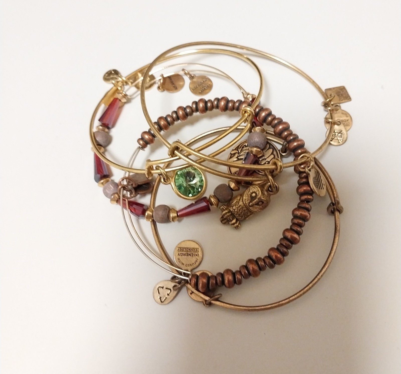 ALEX AND ANI Adjustable Stackable Bangle Charm Be… - image 2