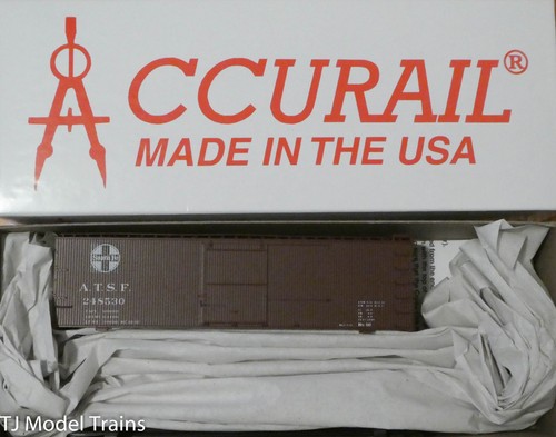 Accurail HO #80971 36' Doble Enganche Wd Caja ATSF, Bastidor Recto - Kit  | Zustand: New