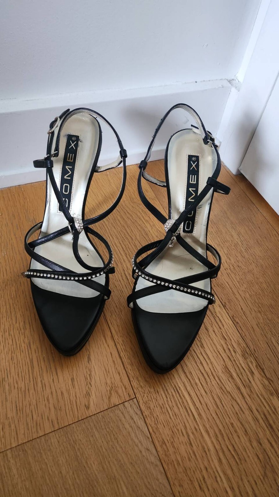 Comex japanese gyaru brand rhinestone high heels Gem