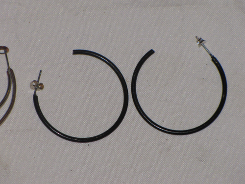 Mix Lot Of 15 Earrings Gold Plated Hoop Stud Beaded Dangle Silver Tone Women - Picture 9 of 24