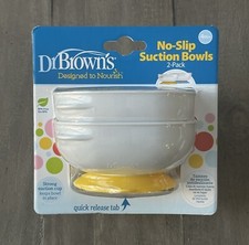 2 Pack, Dr. Brown  s No-Slip Suction Bowl w/ Quick Release Tab - Microwave  Dish