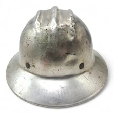 Vintage E.D. Bullard Hard Boiled Aluminum Hard Hat San Francisco Helmet USA 