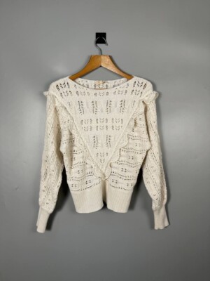 La Maille Sezane Pullover Sweater Top Women's Size M Wool