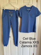 Figs scrubs women set, CEIL BLUE