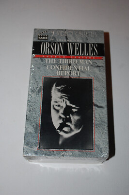 The Third Man and Confidential Report 2 VHS Tapes-Brand New Sealed-Orson Welles