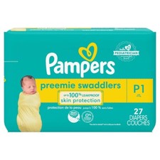 premium class diapers for newborns P1 weighing up to 6 pounds 2.7 kg 27 diaper