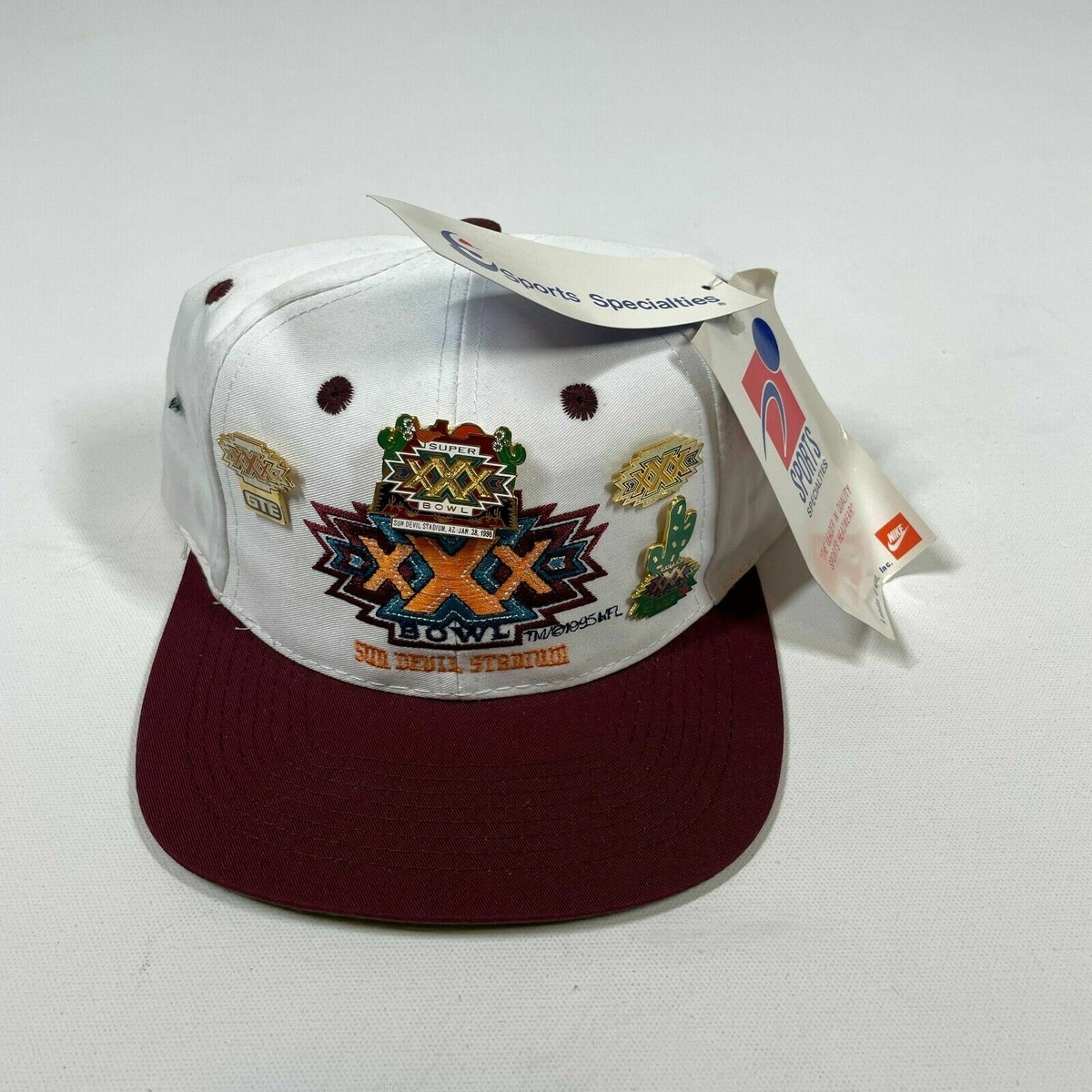 Super Bowl XXX Hat Nike Sports Specialties Football Cap Custom