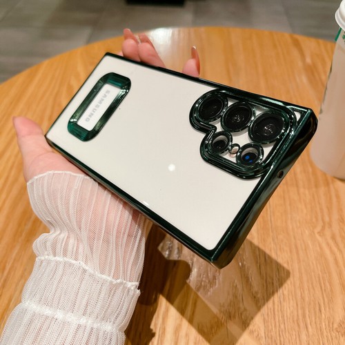 Plating Clear Phone Case For Samsung Galaxy S24 Ultra S23 S22 S20 FE A54 Cover - Zdjęcie 8 z 21
