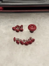 Dark Vampire Flat Red Stainless Steel Screws For Benchmade Freek 560BK-1 Knife