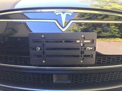 License Plate Holder Mounting Tag Relocator Adapter Bumper Bracket for TESLA New
