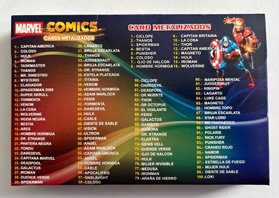 2019 BOX MARVEL SUPER HEROES FULL METAL Cards - Full Set 116/116