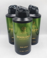 BATH AND BODY WORKS WOODLANDS BODY SPRAY FOR MEN 3.7 FL OZ SET OF 3