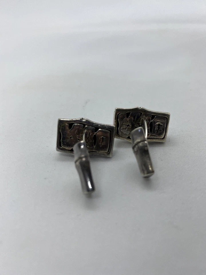 Классические запонки запонки запонки из стерлингового серебра 925 пробы с бамбуком John Hardy - Изображение 3 из 4