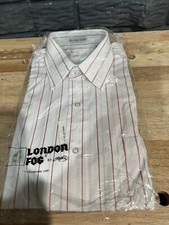 London Fog Men's size 16 Cotton/ Poly Long Sleeve Dress Shirt