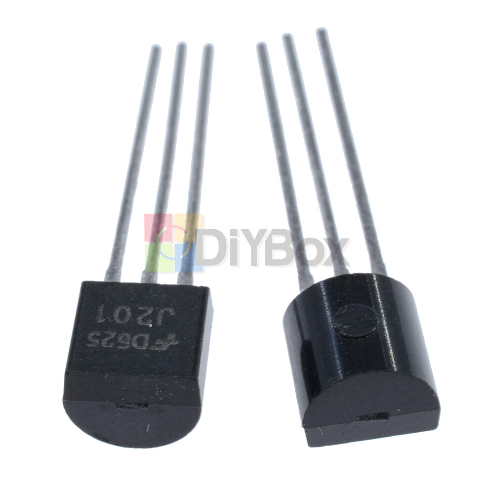 Bulk 50-Piece J201 JFET Transistor Lot - N-Channel, 50mA, 40V, TO-92 Package