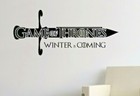 GAME OF THRONES WALL STICKER WINTER IS COMING VINYL TRANSFER DECAL