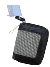 liz claiborne small brown tortishell wallet