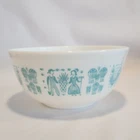 Pyrex Butterprint Mixing Bowl #403 Turquoise On White ~ 2 1/2 Qt Mixing Bowl