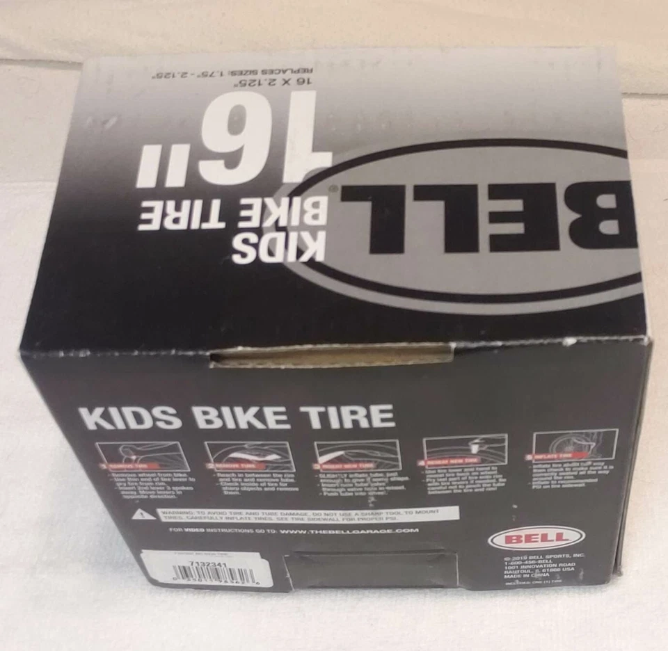 🔥 Bell Kids Bike Tire White 16" x 2.125" Replaces 1.75"-2.125" NEW IN BOX 🔥 - Image 3 of 4