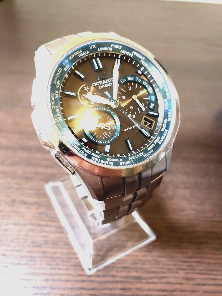 CASIO OCEANUS OCW S1400 Manta Solar Radio Men's Watch Used