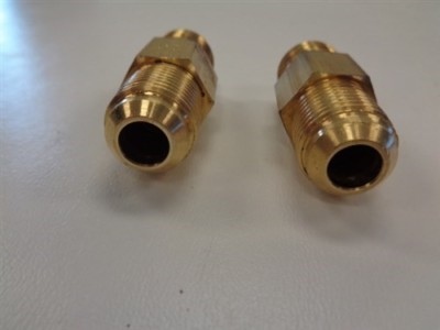 JIC FLARE TWIN BRASS HYDRAULIC FITTING SET OF (2) MARINE BOAT | eBay
