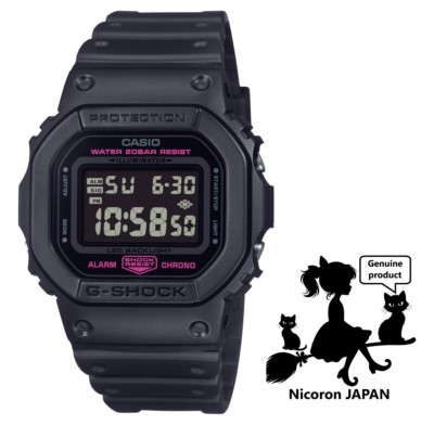 CASIO G-SHOCK Herrenuhr DW-5600PK-1JR DIGITAL Pink Schwarz JAPAN