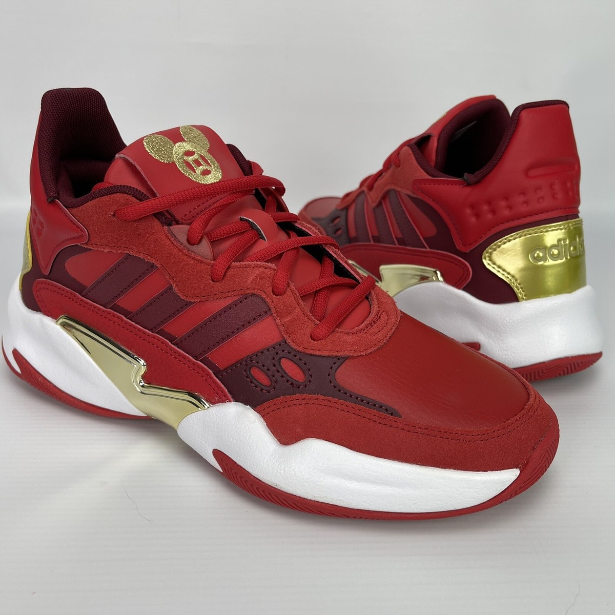 Adidas x Disney Streetspirit 2.0 size 8 Mens Red Gold Mickey Mouse