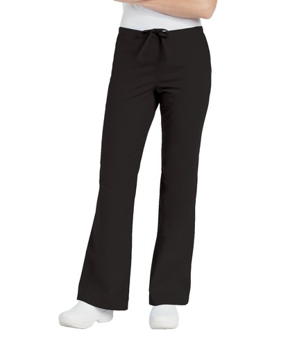 フレア Landau Scrub Zone Scrub Pants Flare Large Red Wine 3 Pockets