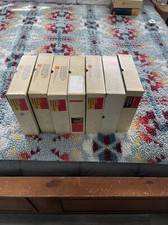 7 Vintage Kodak Carousel Transvue 140 Slide Trays W/Box