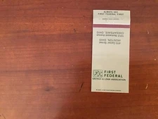 Matchbook Cover - First Federal Savings and Loan Ironton & Chesapeake Ohio