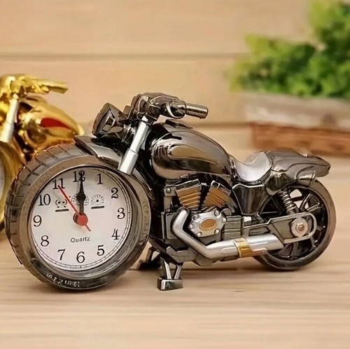 1pc Motorcycle Alarm Clock, Motorcycle Ornament,For Home, Living Room, & Office - Picture 2 of 9