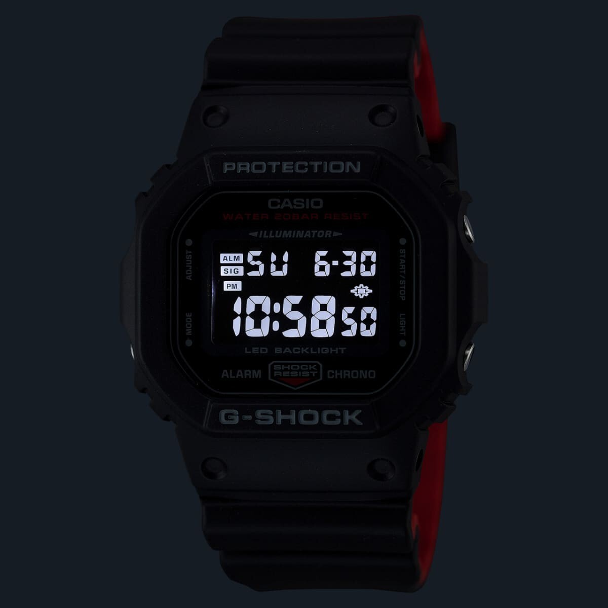 CASIO G-SHOCK Men's Watch DW-5600UHR-1JF holiday Gifts Brack Red