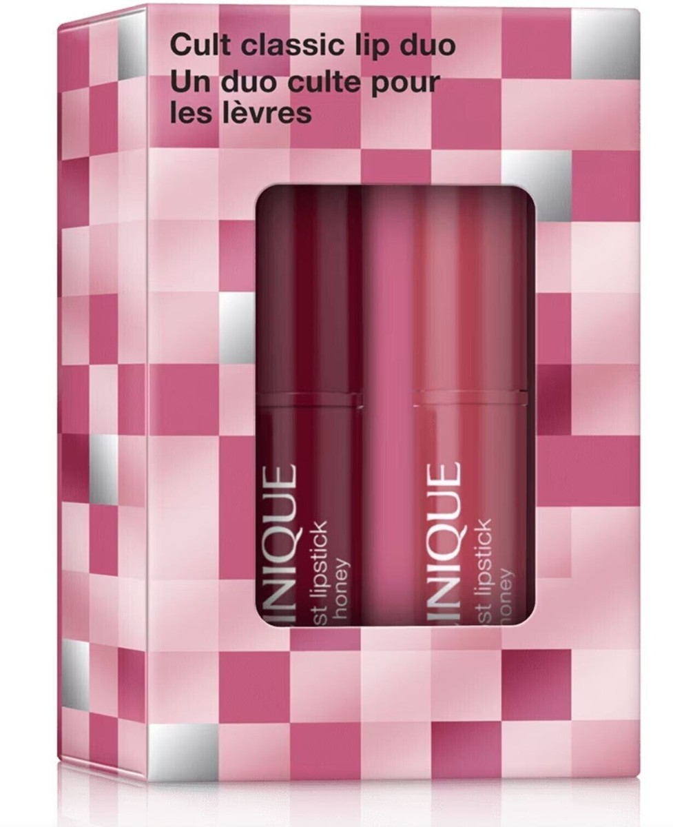 Clinique Almost Lipstick Cult Classic Lip Duo - Black Honey & Pink