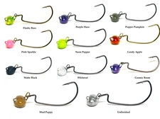 3 Pack Wobble Head Swing Head Biffle Football Jig 4/0, 5/0, 6/0 EWG -Pick Size-