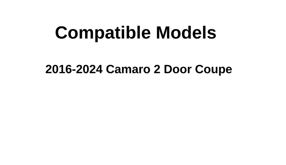 Fits 16-24 Chevrolet Camaro 2 Dr Coupe Driver Left Side Door Window Door Glass Foto 4 de 4