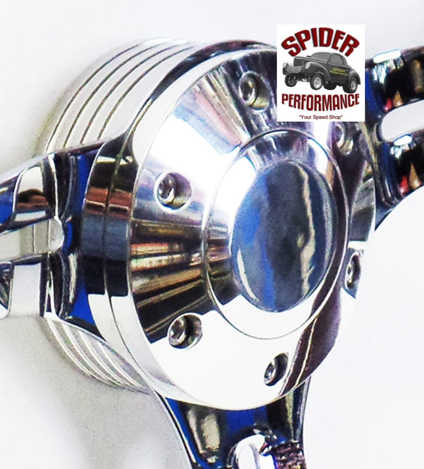 1976-1995 Jeep wood steering wheel 14" DARK MAHOGANY WOOD - Image 3 of 4