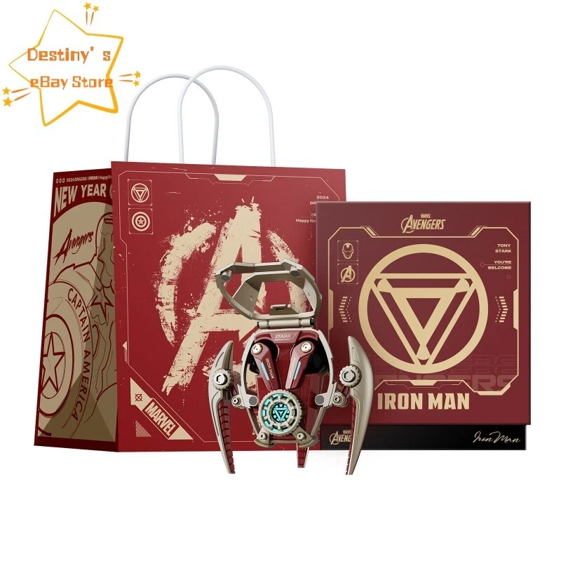 降噪漫威钢铁侠 Mark28 Mecha RGB 无线蓝牙耳机 1 件 — 第 2/4 张图片