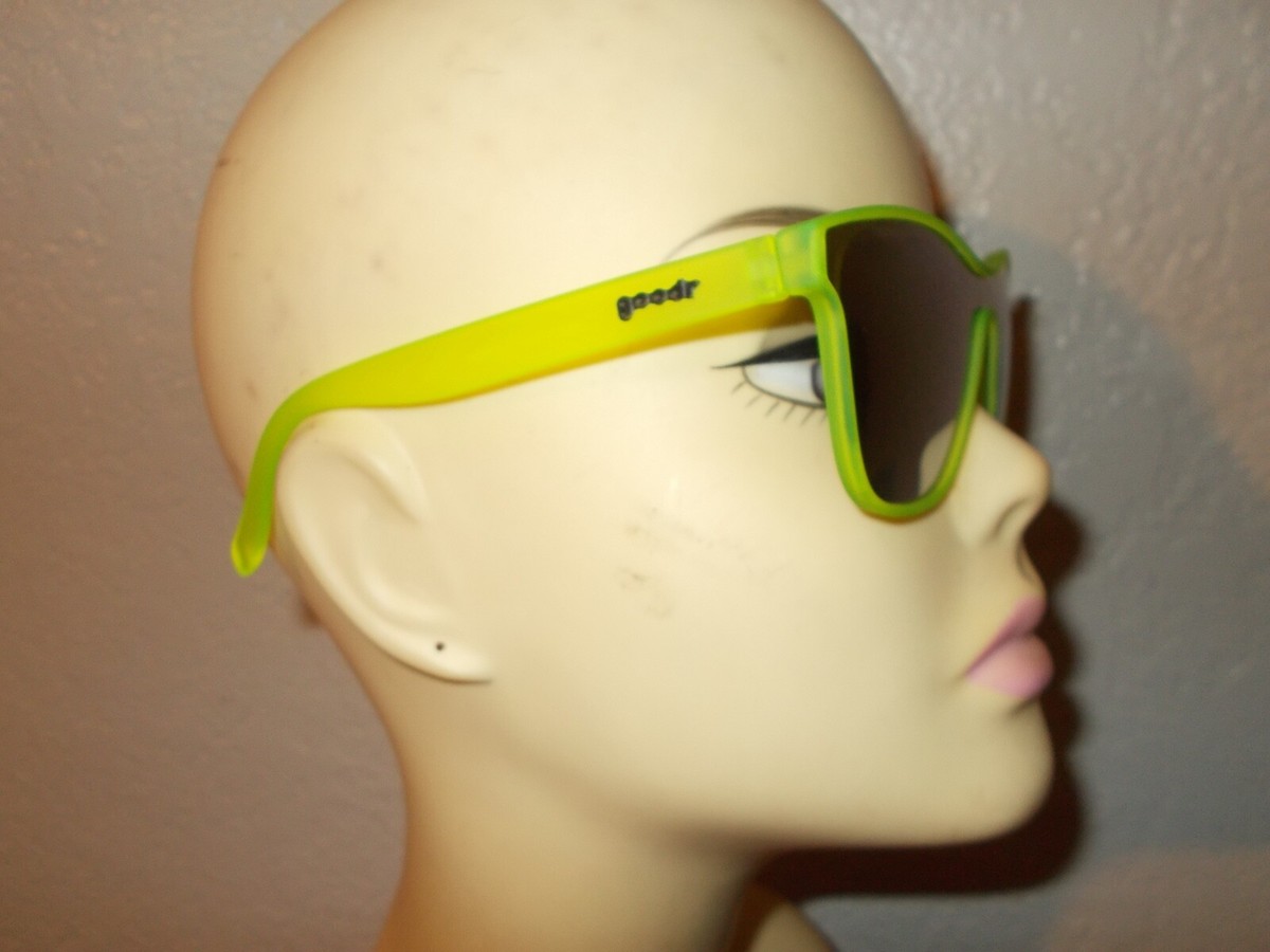Goodr Naeon Flux Capacitor Neon Green Frame Gray Polarized 