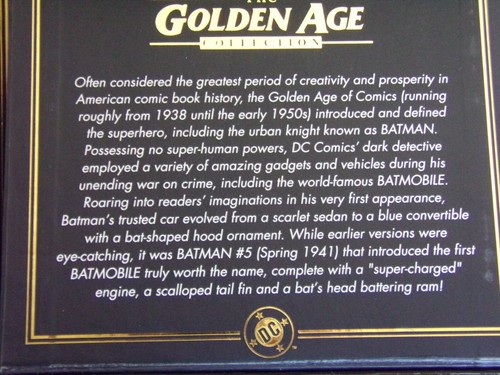 Corgi US77341 Batman The Golden Age Collection DC Limited Edition Boxed LE K - Picture 7 of 8