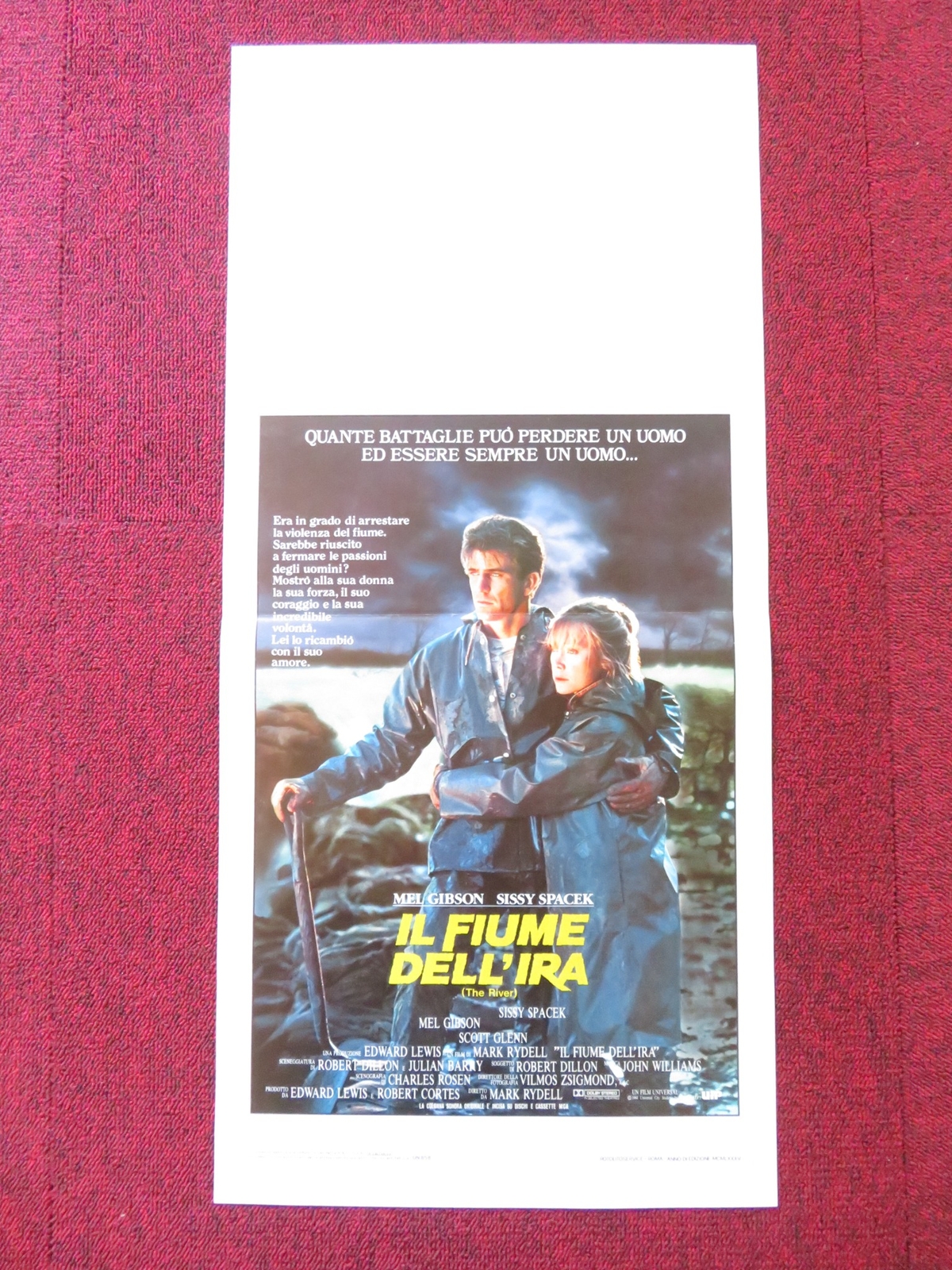 Locandina originale film Il fiume dell'ira (1984) - Regia di Mark Rydell