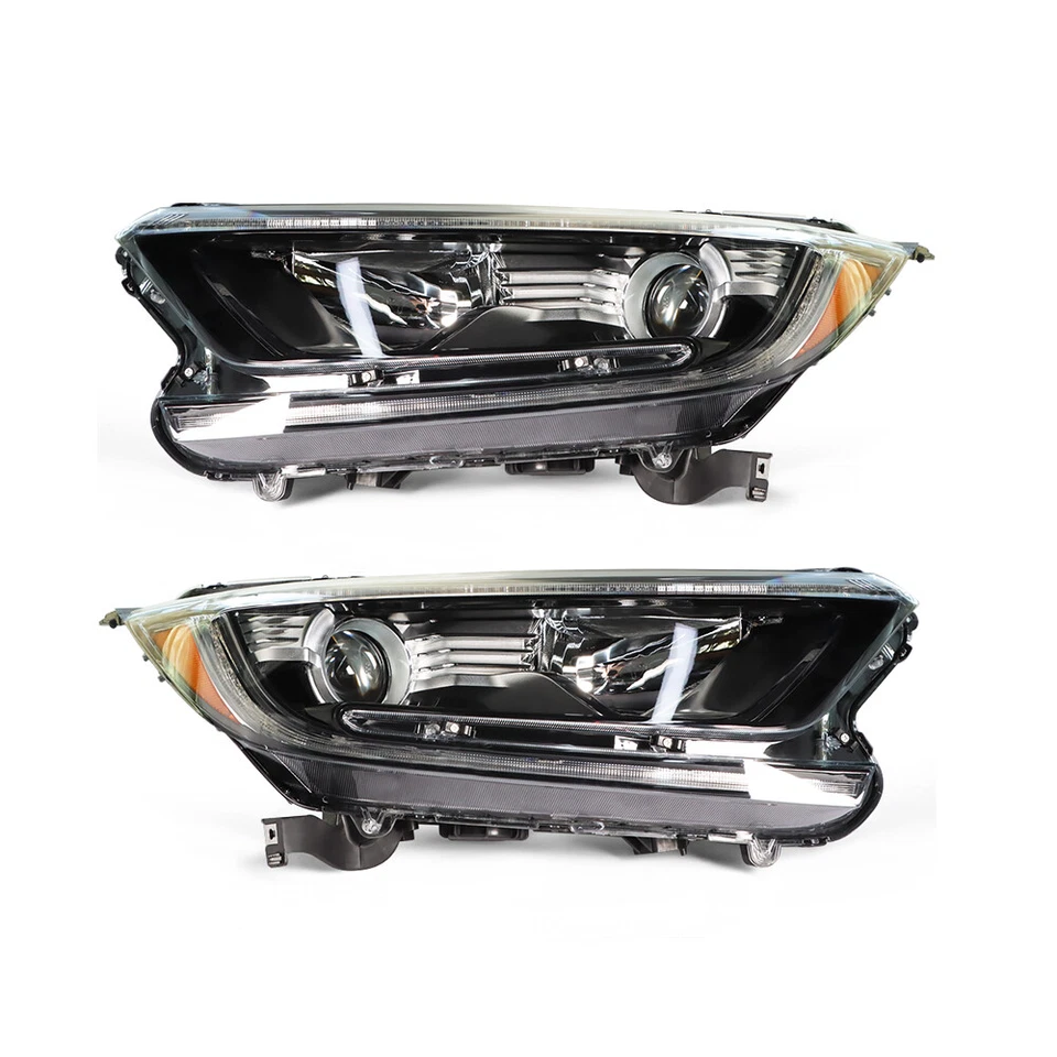 For Honda CRV CR-V 2017-2022 Headlights Headlamp Halogen Black Left+Right Side Foto 4 de 4