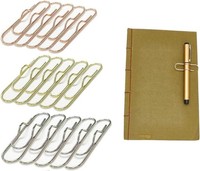 15X Metall Stiftehalter Clips FüR NotizbüCher, Kalender, Planer - 3 Farben