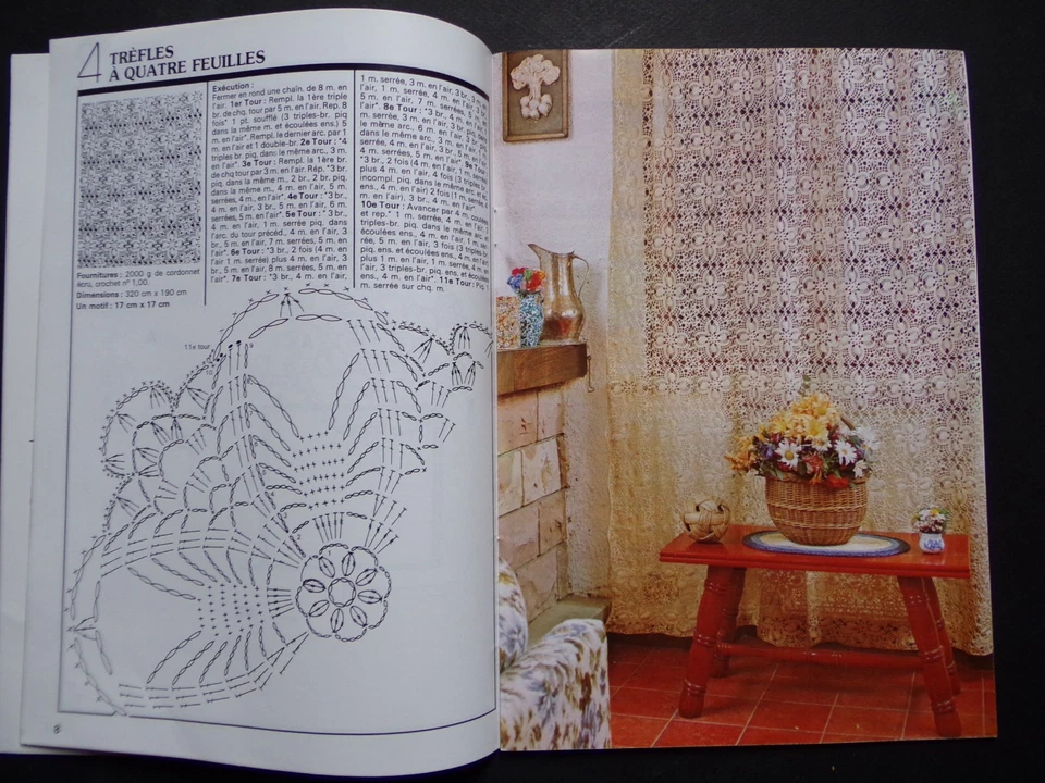 § catalogue ancien 1000 mailles n°43 crochet d'art rideaux patchwork - Photo 3/4