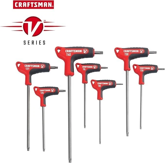 Craftsman V-Series Torx T-Handle Set w/ X-Tract Technology CMHT26163V New - Image 2 of 4