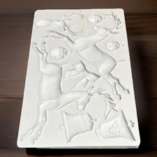 Iron Orchid Designs IOD 2022 Mould Mold “Jingle” REPLICA Xmas Craft Resin Clay