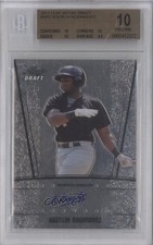 2011 Leaf Metal Draft Aderlin Rodriguez #AU-AR2 BGS 10 PRISTINE Auto 0t3