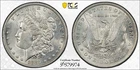 1881 O Morgan Silver Dollar PCGS Gold Shield Cleaned AU Details