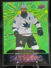 Upper Deck Dazzlers Green Brent Burns DZ-86 Sharks 2020-21 Series 2