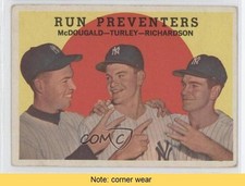 1959 Topps Gil McDougald Bob Turley Bobby Richardson #237 READ 0q4